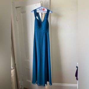 Azazie Jane Bridesmaid Dress in Ink Blue Size A8